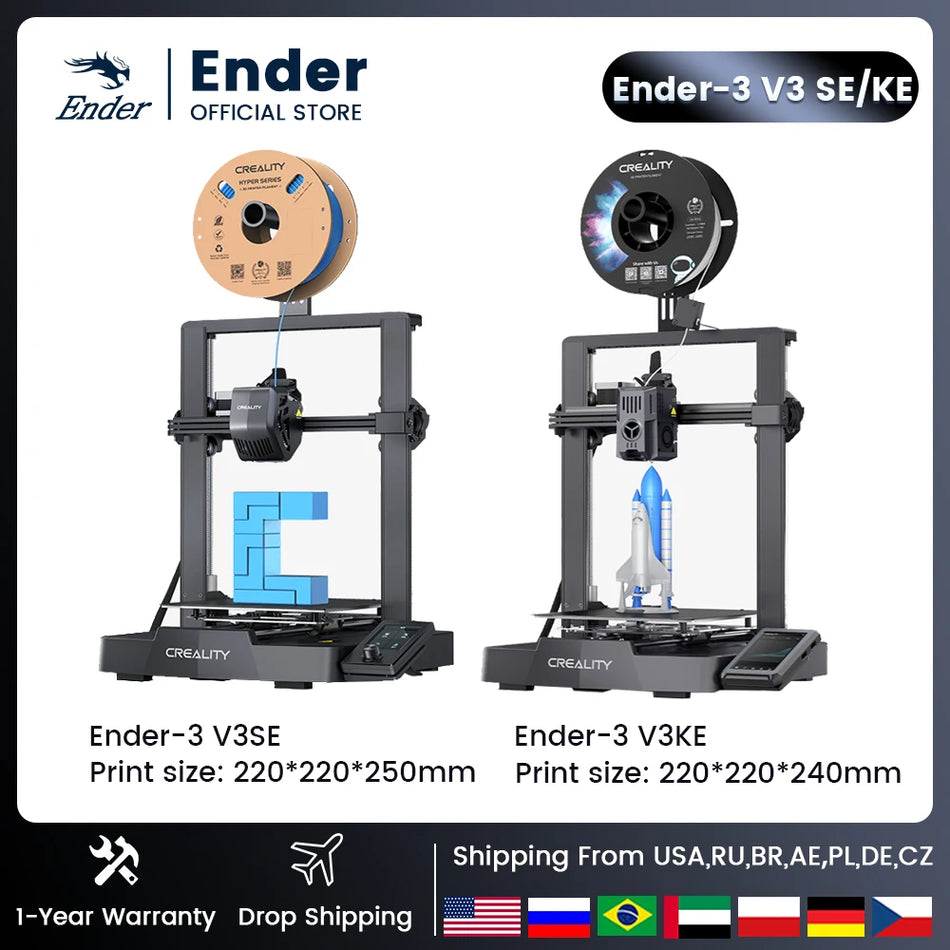Ender-3 V3SE Impresora 3D Mejorada Con Gantry FDM de Alta Velocidad DIY