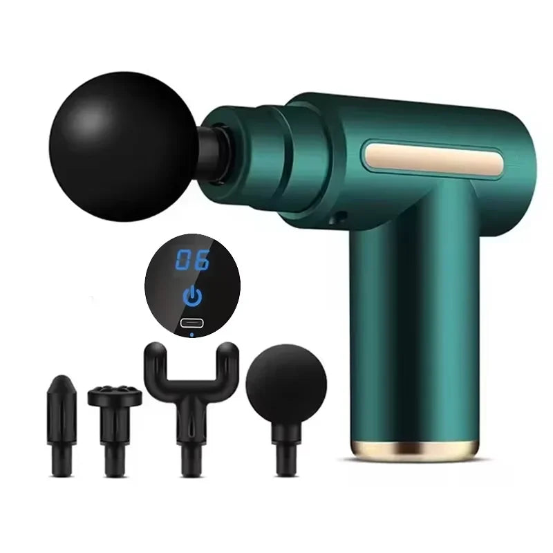 Fascial Massage Gun &ndash; Deep Tissue Relief with LED Touch Screen green1