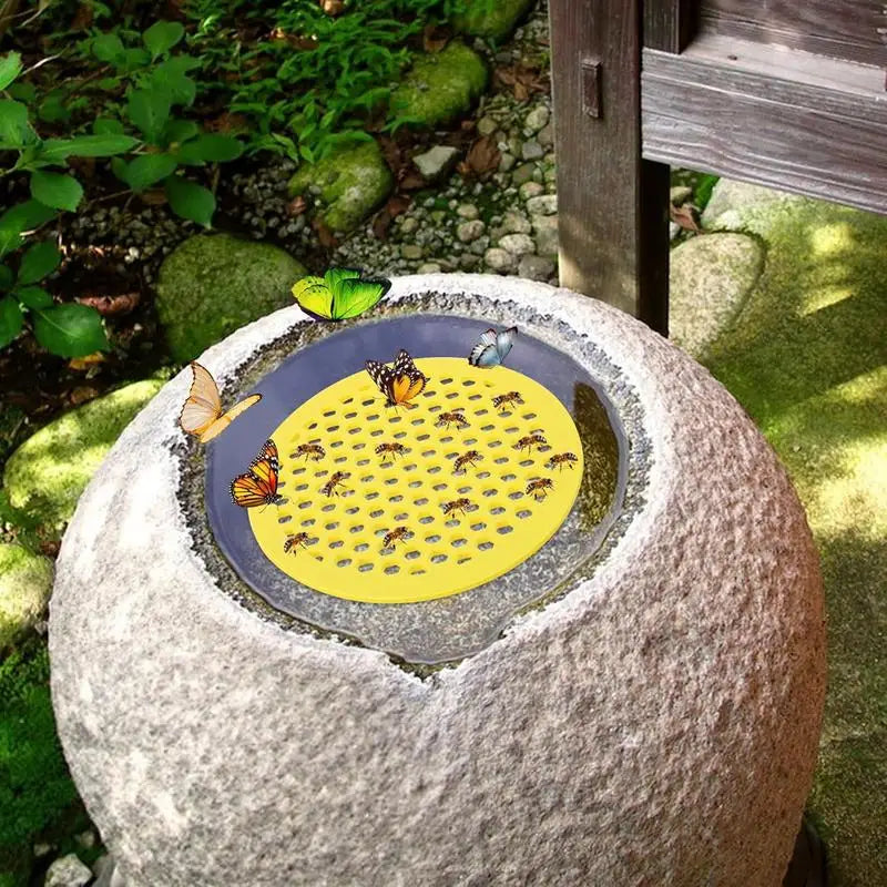 Floating Bee Island Honeycomb Bee Waterer - EVA Buoyancy
