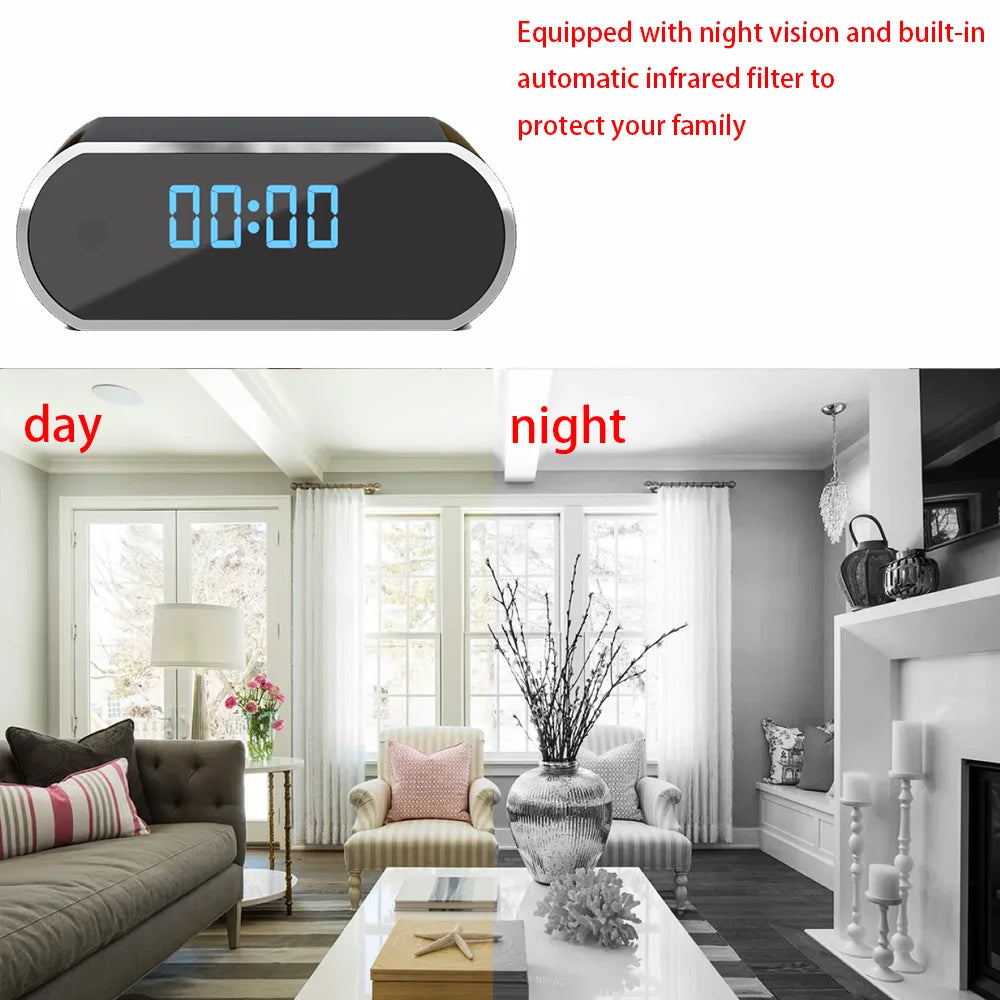 Wireless Alarm Clock Camera &ndash; 1080P Full HD Night Vision