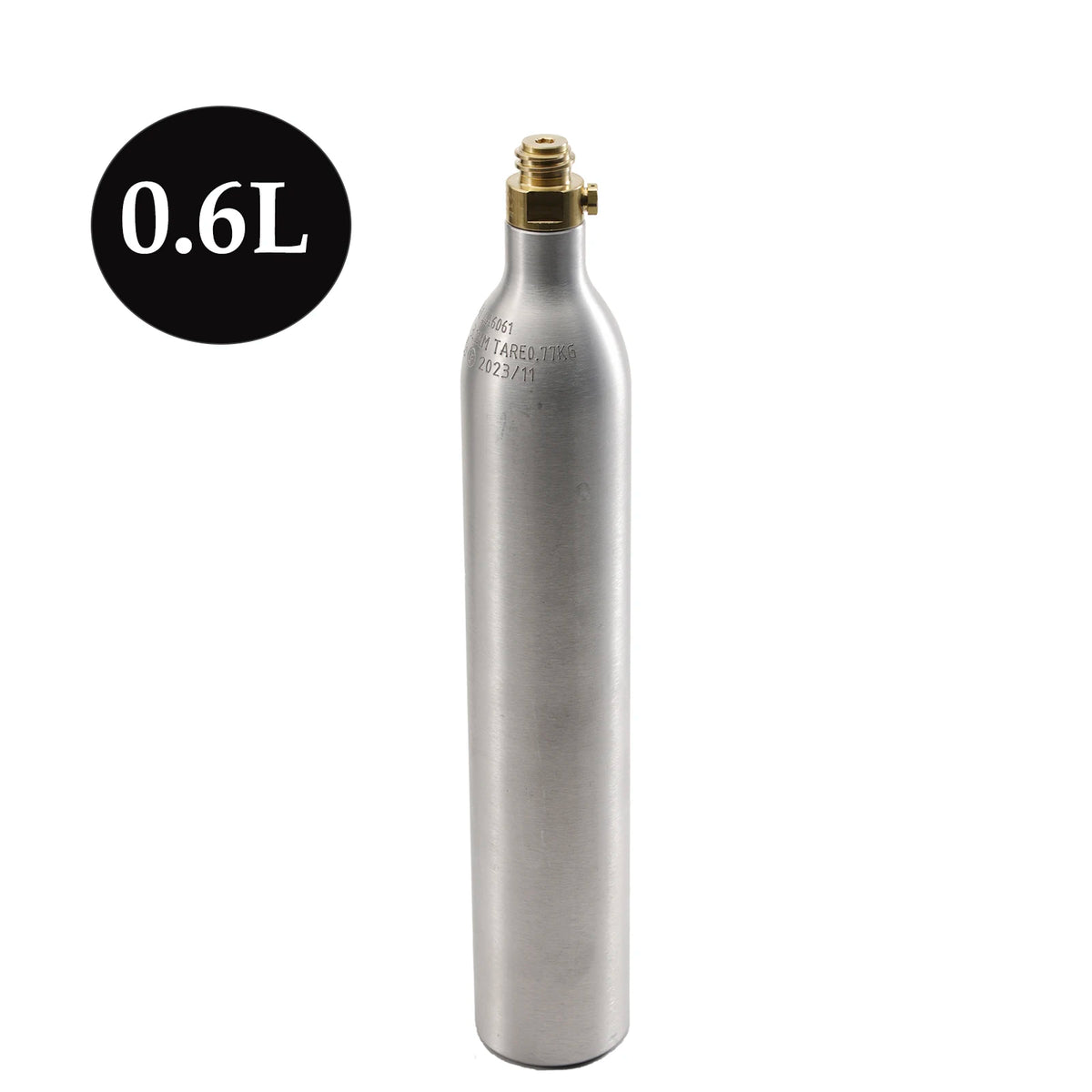 0.6L CO2 Cylinder Aluminum TR21-4 Valve &ndash; High Pressure Default Title