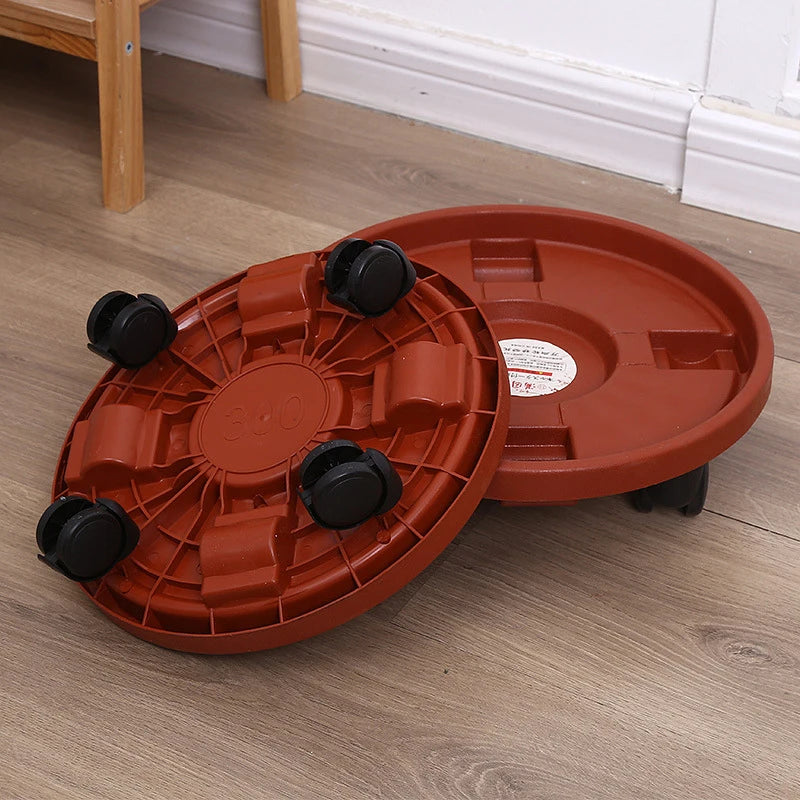 Odnímatelný stojan na rostliny s kolečky, těžký vozík na rostliny pro vnitřní a venkovní použití