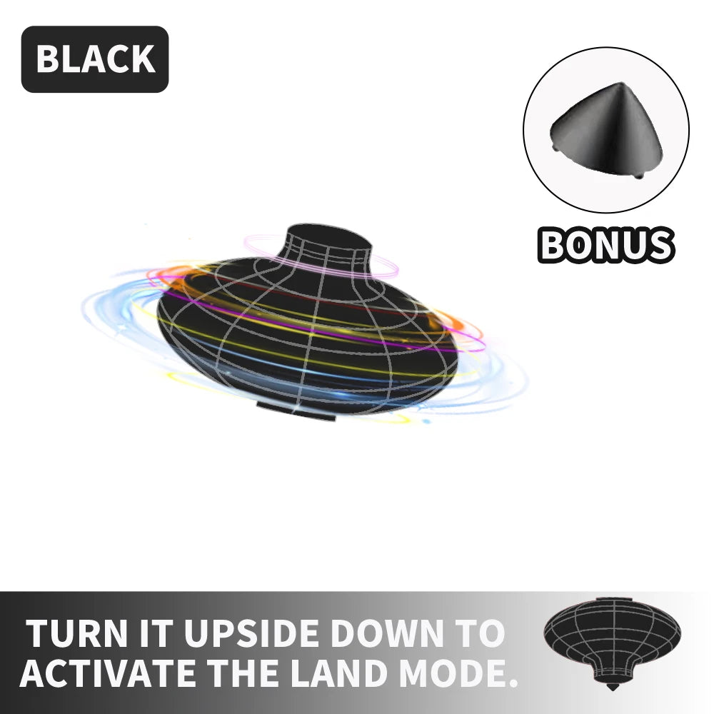 Magical Flying Gyroscope &ndash; Interactive LED Light Show black / OneSize