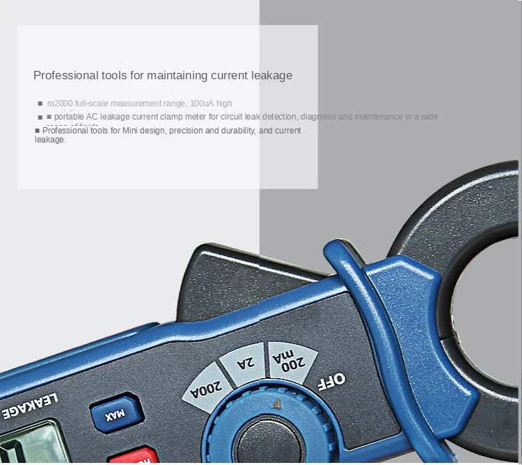 DT-9810 Leakage Tester Clamp Meter &ndash; Digital Display