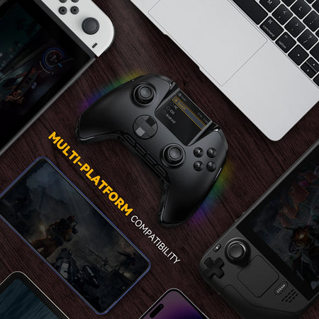 Manbaone 50 V2 Smart Wireless Gamepad &ndash; 2 Inch Screen Bluetooth Controller