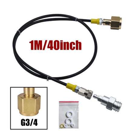 Soda Maker External CO2 Tank Adapter Kit &ndash; Quick Disconnect G3-4 40inches