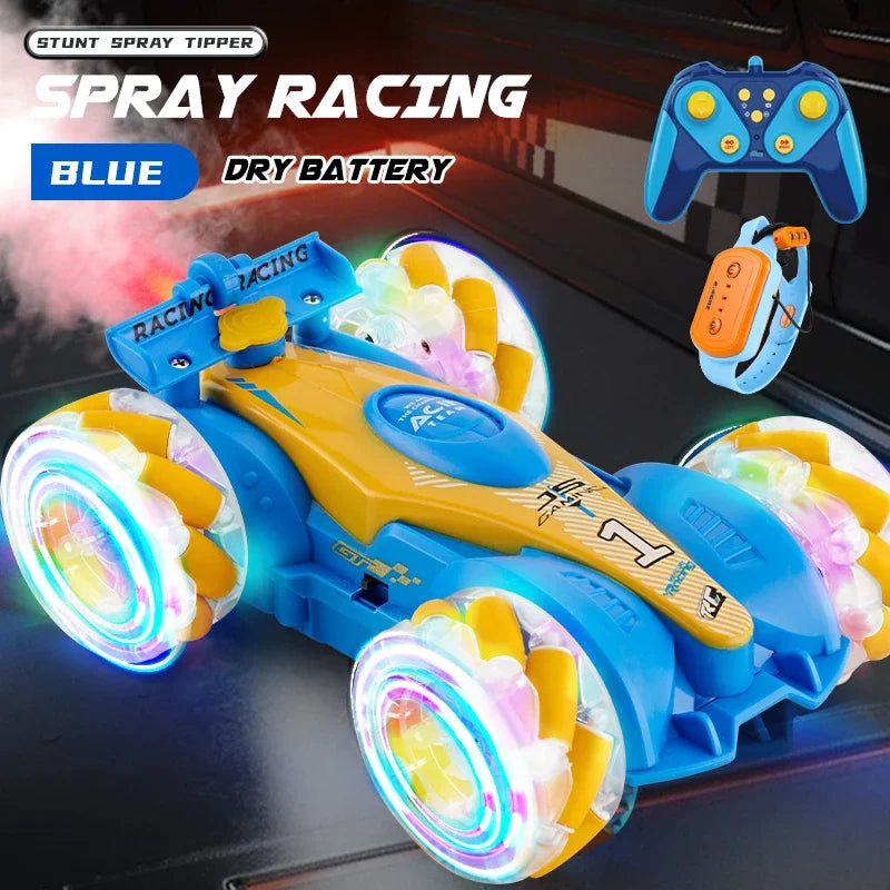 4Wd Rc Car Toy 2.4G Remote Control - Gesture Sensor blue dual control
