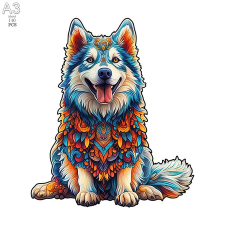 A3 A5 Size Wooden Animal Puzzle - 3D Family Party Gift