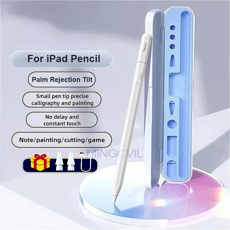 iPad Pencil 2025 M4 Stylus - Palm Rejection And Tilt white with Box