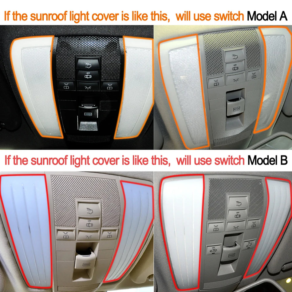 Sunroof Window Switch Button Cap Replacement for Mercedes-Benz W204