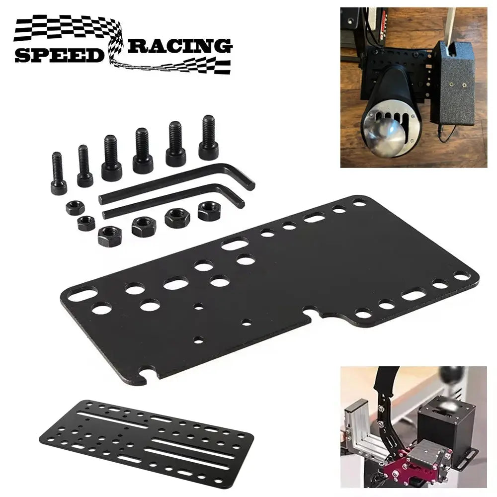 PC USB Handbrake Plate Drift Adapter Board Desk Mount Bracket Plate For SIM Racing Game Logitech G25/27/29 T500 (ONLY Plate) by InterCyprus Trading Ltd