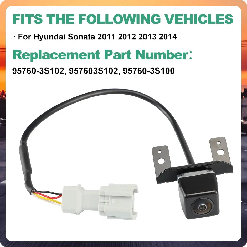 Car Rear View Backup Camera With Glass Lens For Hyundai Sonata YF I45 by InterCyprus Trading Ltd