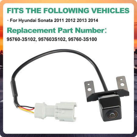 Car Rear View Backup Camera With Glass Lens For Hyundai Sonata YF I45 by InterCyprus Trading Ltd