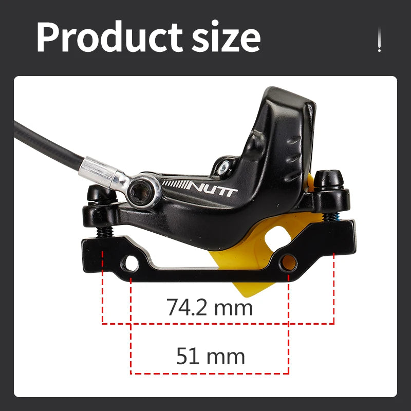 Nutt 4 Pistons Electric Scooter Brake Y-5 &ndash; Enhanced Hydraulic Disc Braking Performance