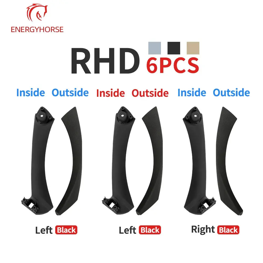 LHD RHD Beige Black Gray Interior Door Pull Handle Set Replacement For BMW 3 Series E90 E91 E92 316 318 320 325 328i 2004-2012 by InterCyprus Trading Ltd