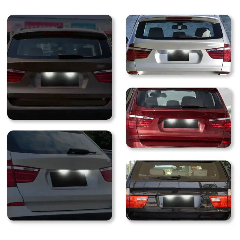 For BMW X3 E83 03-11 X5 E53 00-06 Canbus LED License Number Plate Light White by InterCyprus Trading Ltd