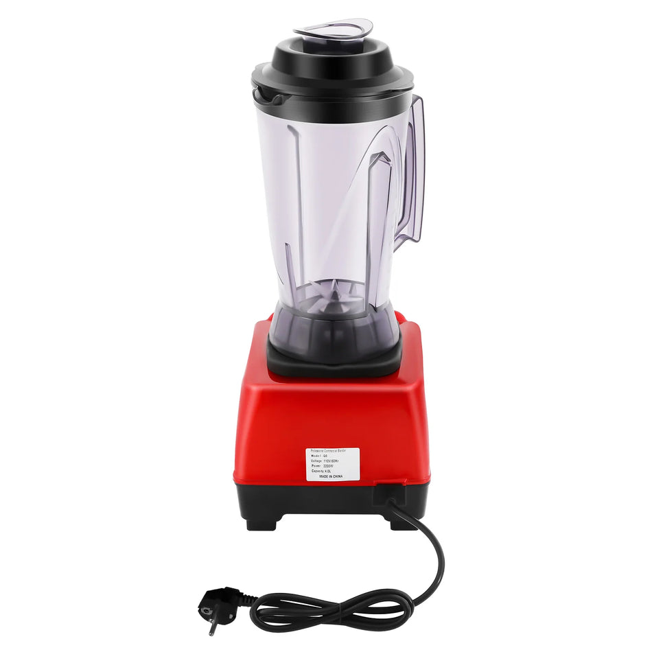 Licuadora de escritorio de 2200W 9 velocidades 4L con cuchillas de acero inoxidable