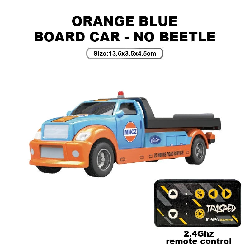 RC Car Pickup Truck One Sixty Fourth &ndash; High Speed Racing 185 Orange