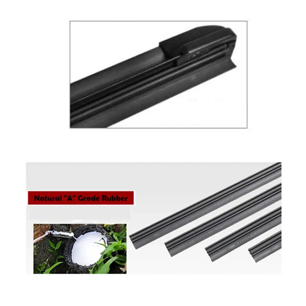 Misima Windshield Windscreen Wiper Blades For BMW X1 E84 Front Rear Window Set 2009 2010 2011 2012 2013 2014 2015 by InterCyprus Trading Ltd