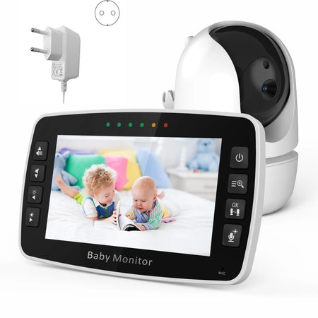 4.3-Inch Wireless PTZ Baby Monitor with Temperature Display EU PLUG / CHINA