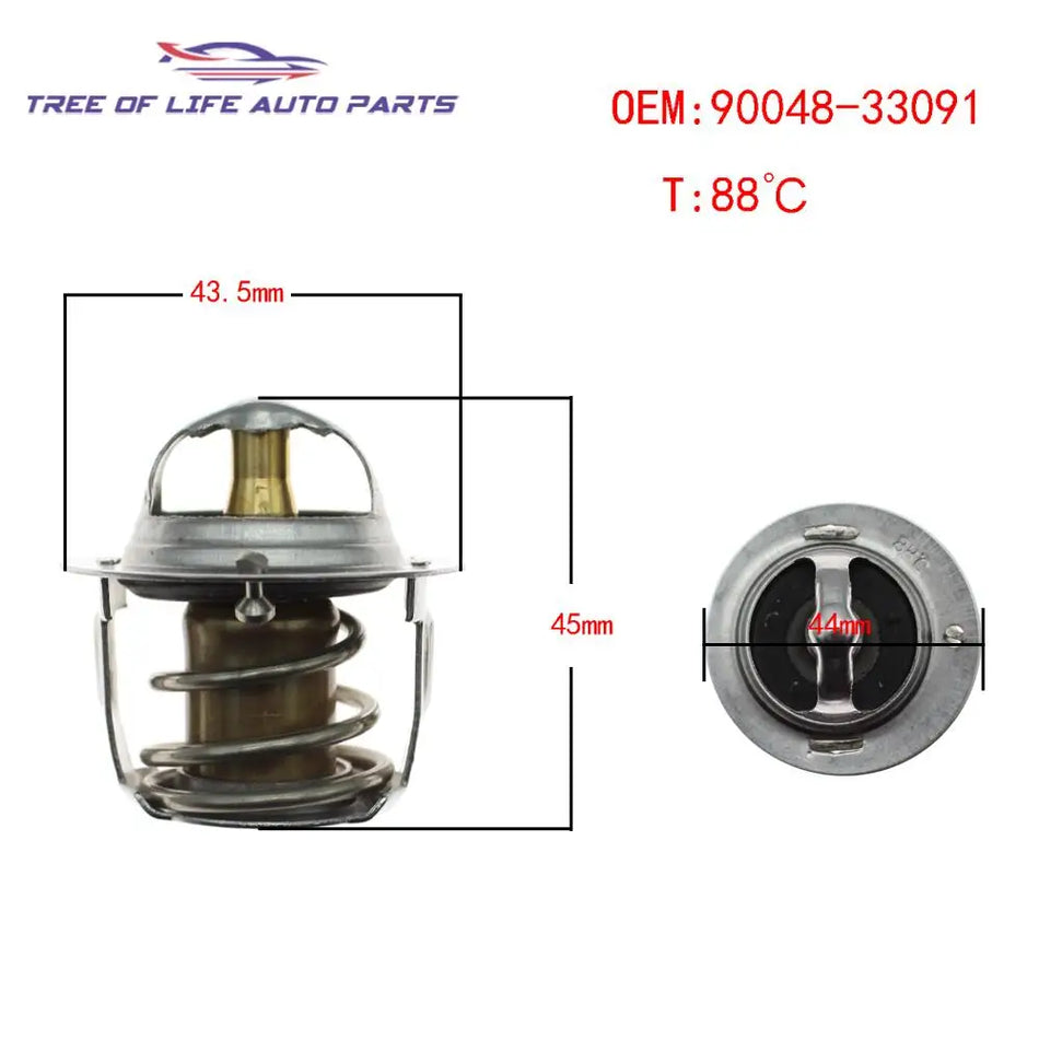 Termostat pentru Toyota Lite Townace Lichid de răcire motor 88C Metal Durabilitate și fiabilitate