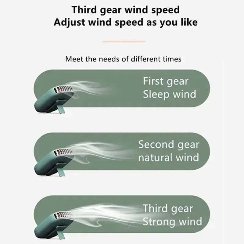 New Mini Portable Fan &ndash; Ultra Quiet Rechargeable Bladeless