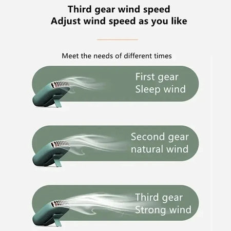 New Mini Portable Fan &ndash; Ultra Quiet Rechargeable Bladeless