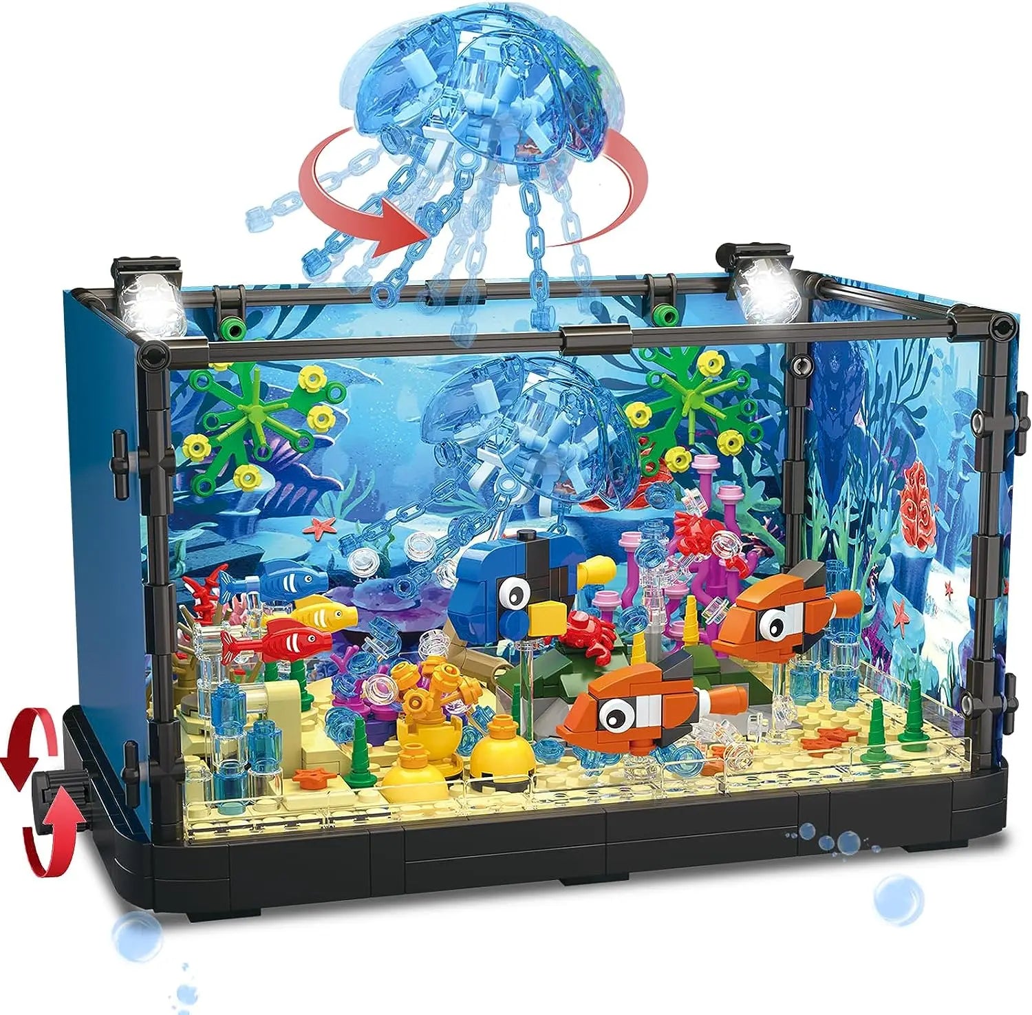 MOC Ocean Fish Tank Building Block Set &ndash; Creative Play