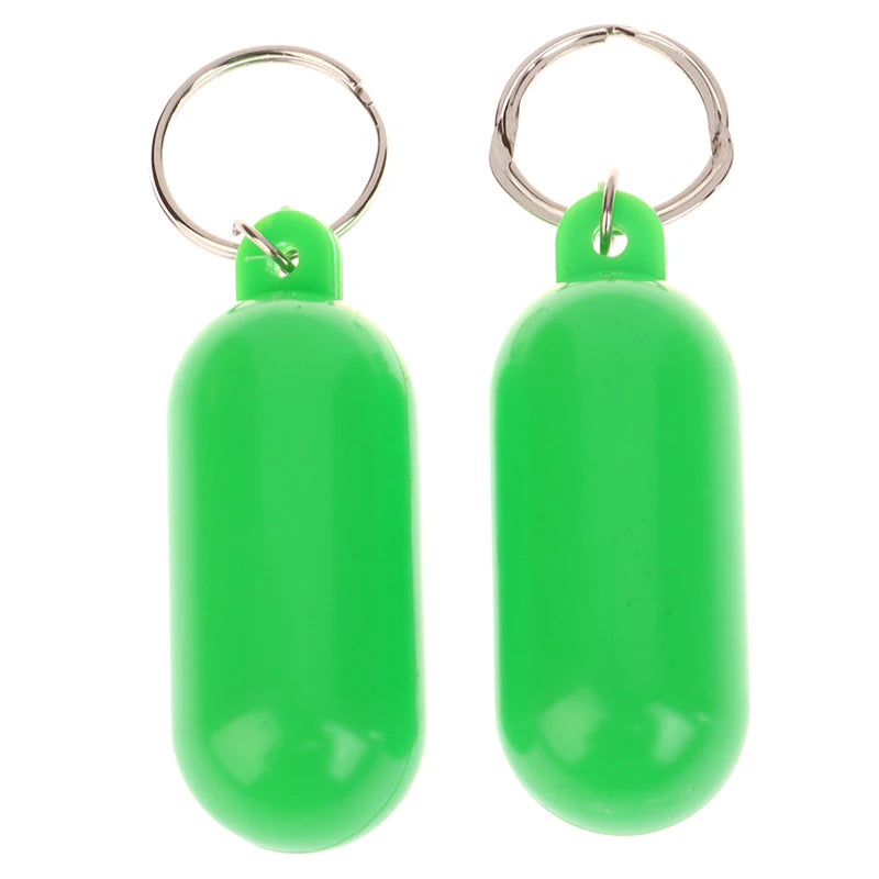 2Pcs Boat Kayak Floating Keyring Buoyant Sailing Boat Float Canal Keychain For Boating Fishing Kayaking Rafting Surfing Green