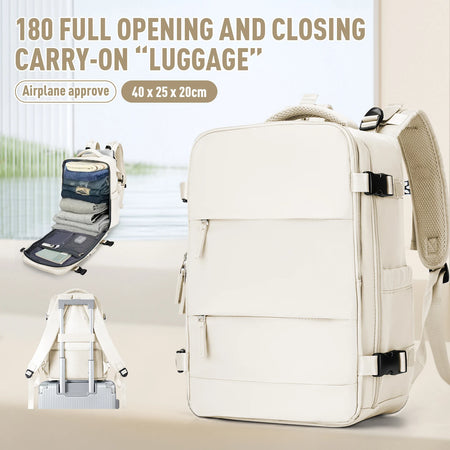 Anti Theft Cabin Travel Backpack &ndash; Ultra Lightweight Light Blue