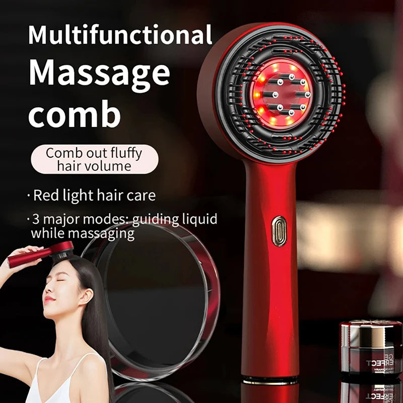 Vilnason Electric Vibration Massage Comb &ndash; Red Light Mode