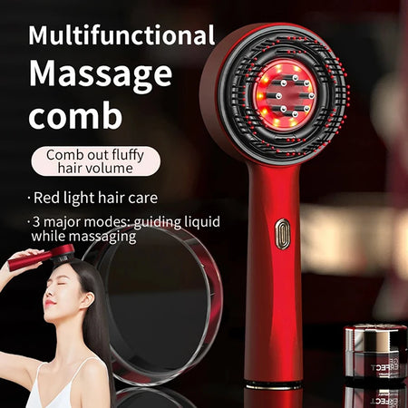 Vilnason Electric Vibration Massage Comb &ndash; Red Light Mode