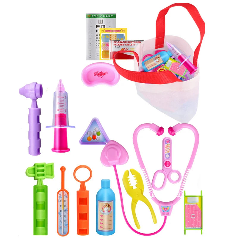 Набор из 16 предметов доктора для детей Медицинский набор для ролевых игр