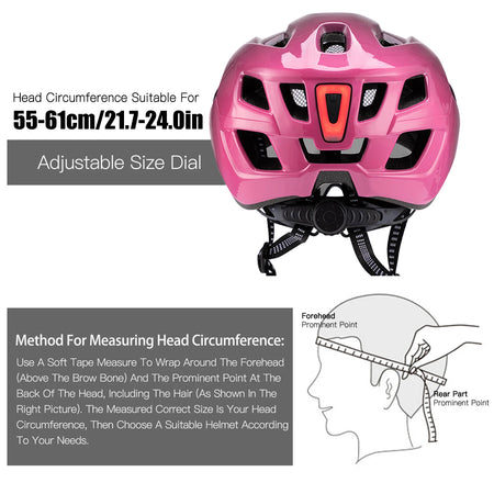 Bike Helmet With Magnetized Goggles &ndash; LED Tail Light