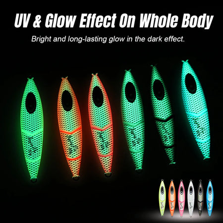 JIGGING PRO Slow Jigging Lure - 80g, 100g, 120g, 150g Saltwater Fishing Jigs