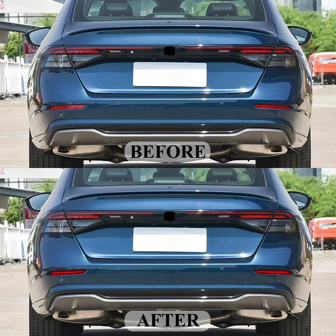 For Honda Accord 2023 2024 LED Rear Bumper Reflector Light Auto Brake Warning Lamp Waterproof Multi-function Car Accessories by InterCyprus Trading Ltd
