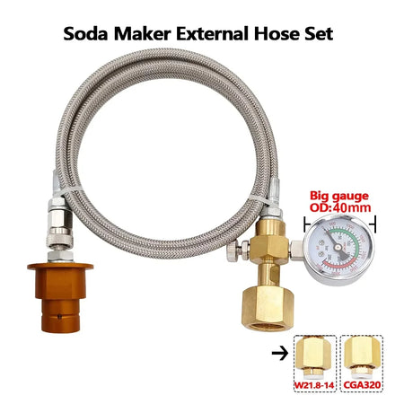Soda Hose Kit Soda Maker Quick Connect &ndash; Flow Control Valve