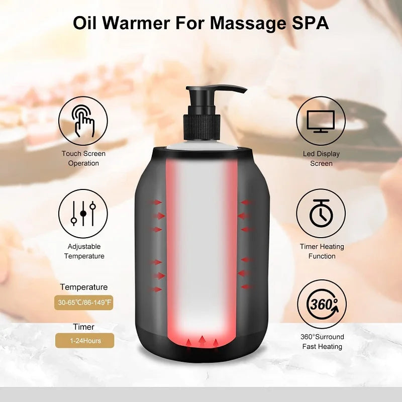Massage Oil Heater With LED Screen &ndash; Digital Display