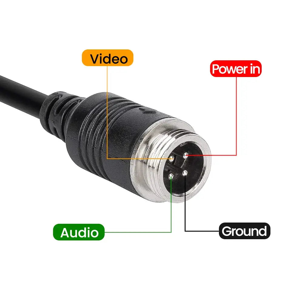 4 Pin Aviation To Rca Av Dc Male Female Video Power Adapter Cable by InterCyprus Trading Ltd