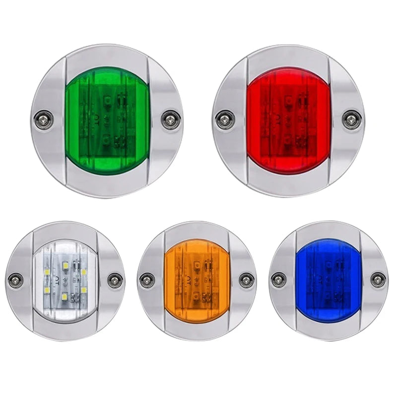 Dual 12V LED Boat Navigation Lights - Waterproof Marine Signal Lamps