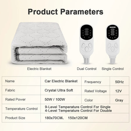 Car Electric Heated Blanket 12V &ndash; Energy Saving Warmth