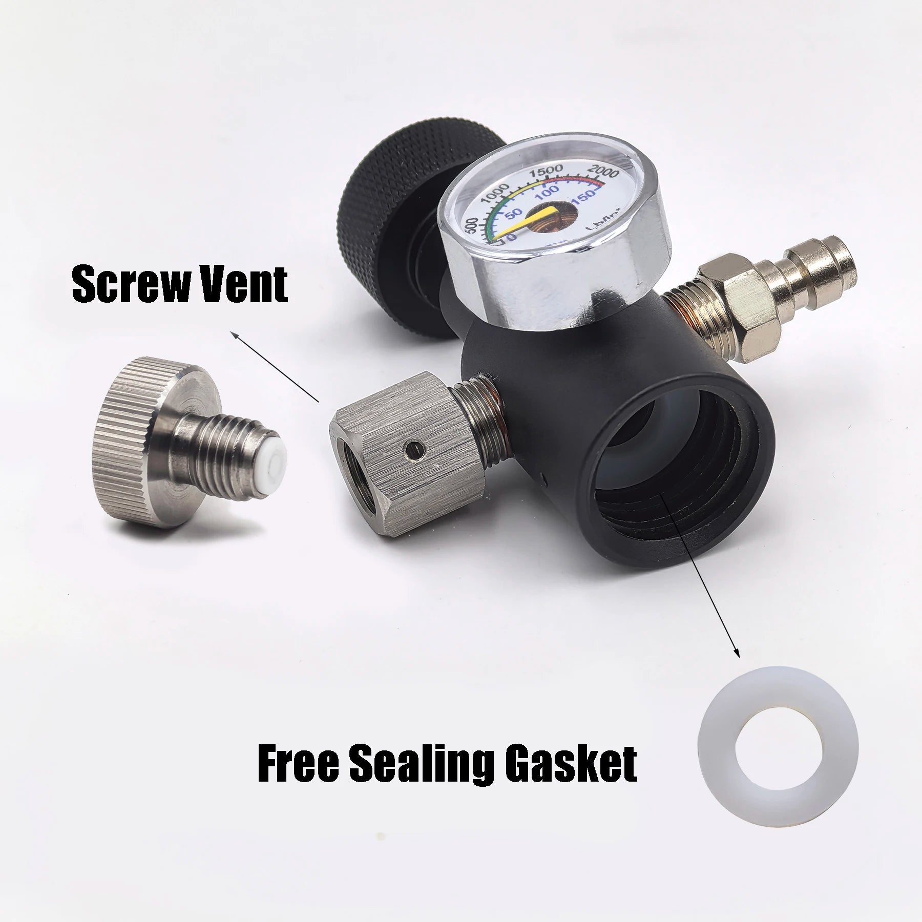 TR21-4 CO2 Refill Adapter &ndash; High Pressure Gauge System