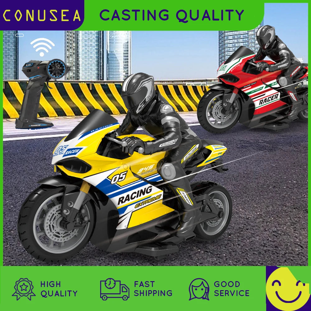 Conusea 2.4G High Speed RC Stunt Motorbike &ndash; 30 Minutes Drive Time
