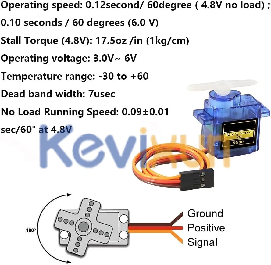 SG90 9G Micro Servo Motor &ndash; Exceptional Control and Precision