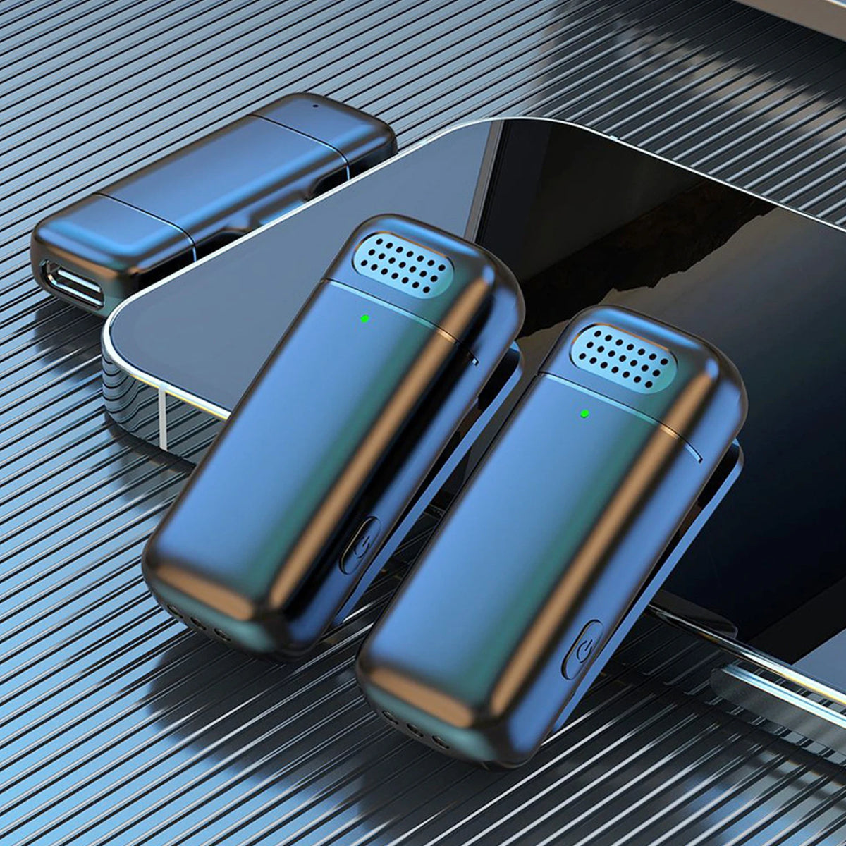 K30 Wireless Lavalier Microphone with Charging Case for Seamless Audio Recording