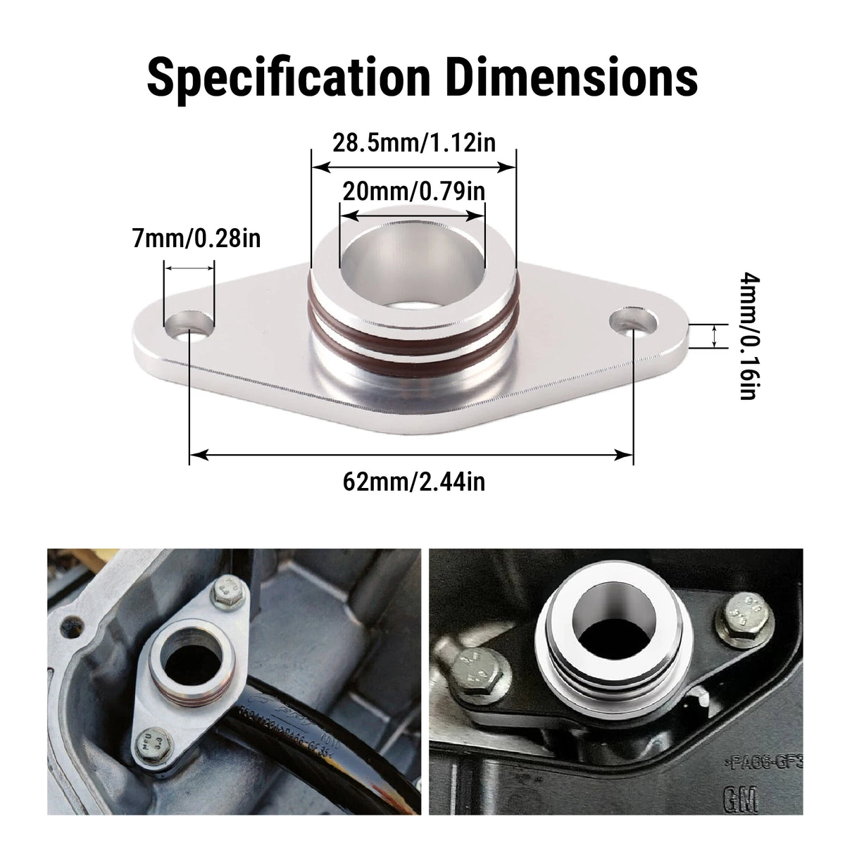 Oil Pump Pickup Pipe Aluminum FKM Seal for Vauxhall Opel Insignia Astra 2.0 CDTI by InterCyprus Trading Ltd
