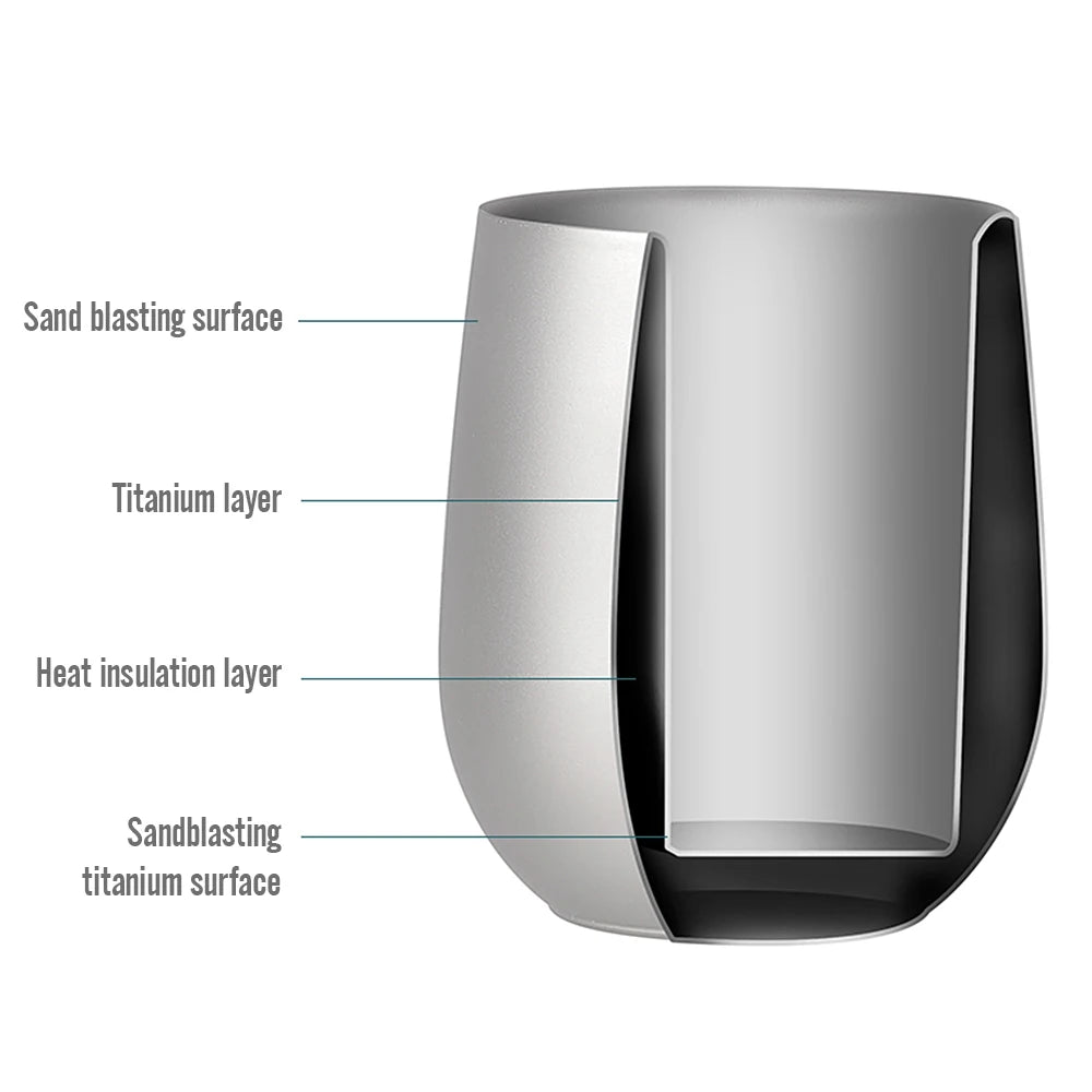 120ml Ultralight Ti Double Wall Cup &ndash; Camp Friendly