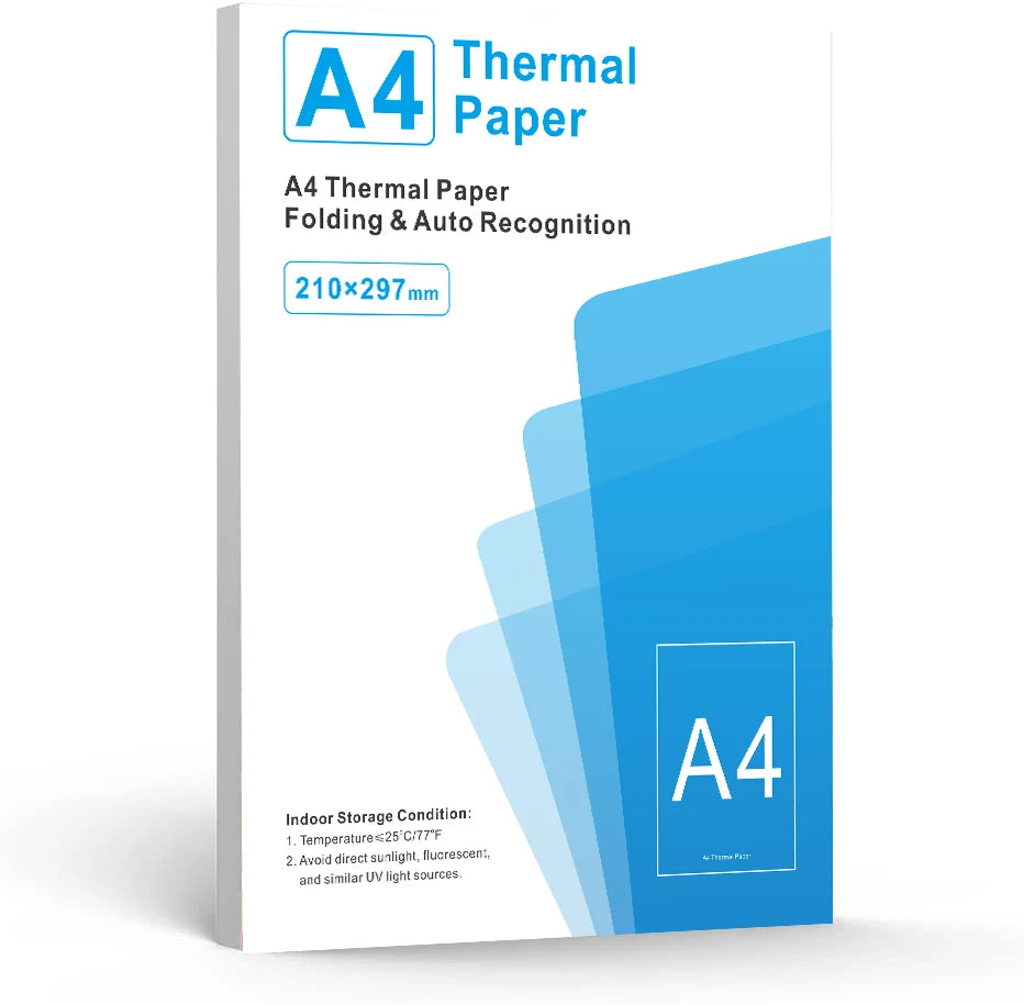 Inkless Portable A4 Thermal Printer &ndash; Bluetooth Printing 200sheets