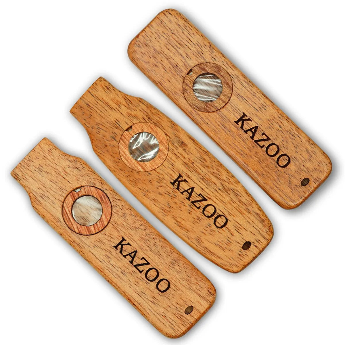Wooden Kazoo With Lanyards &ndash; Lightweight Portable Design