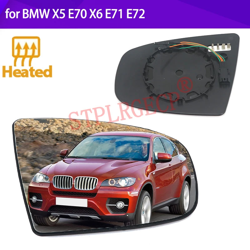 Cristal del Espejo Retrovisor Lateral Calentado para BMW X5 E70 X6 E71 E72